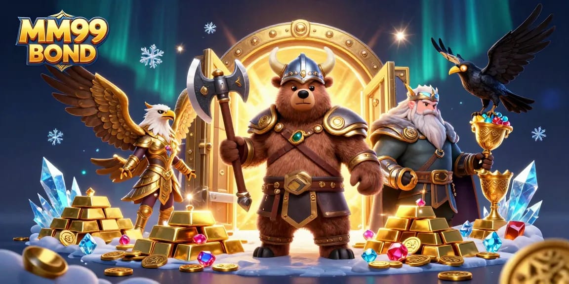 Watch MM99 BOND come alive with a vibrant 3D casino scene full of treasures and adventure.