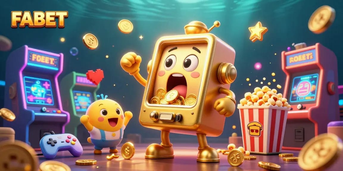 Experience FABET's vibrant online gaming world with exciting jackpots and animated characters!