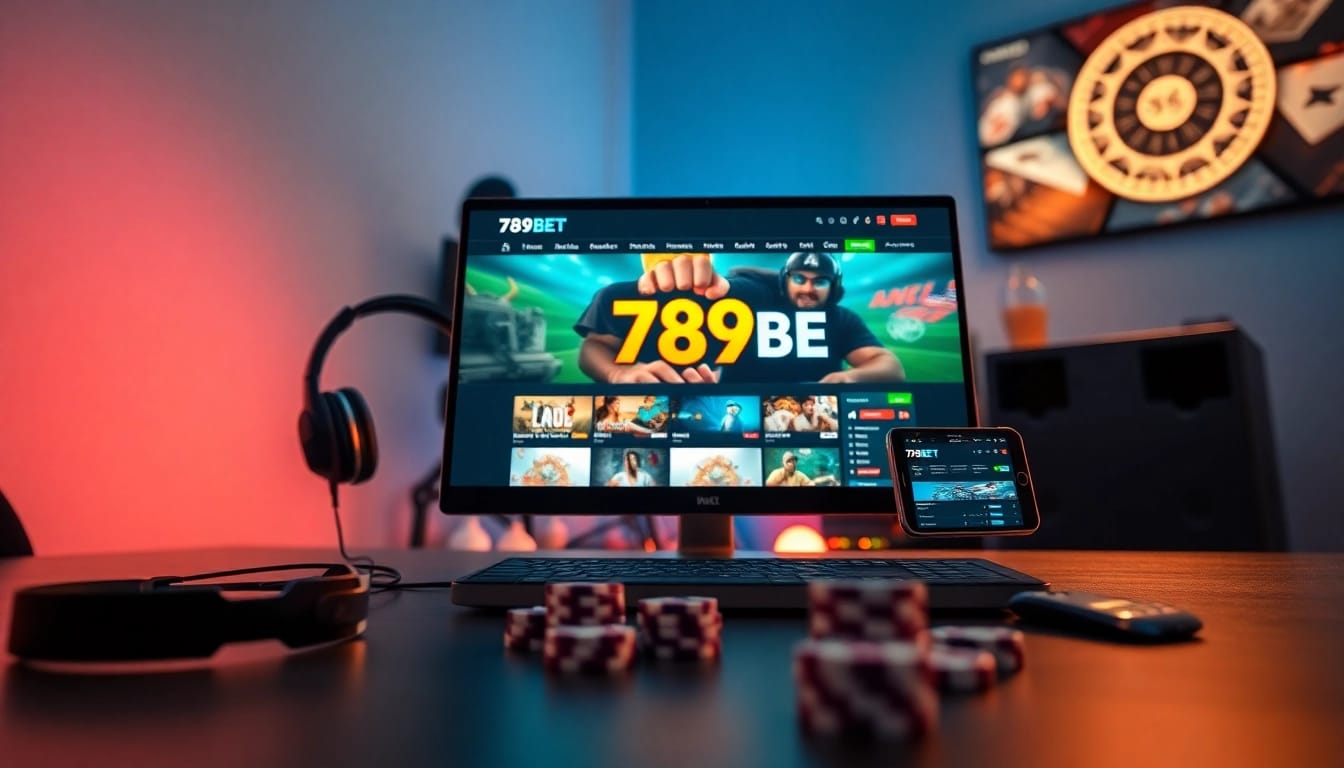 Explore the vibrant gaming world of 789BET through a modern online setup featuring games and betting tools.