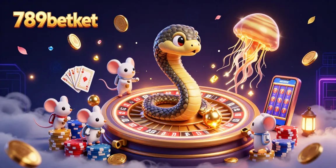 Engage in thrilling bets at 789betket's cosmic casino, featuring vibrant gaming elements.