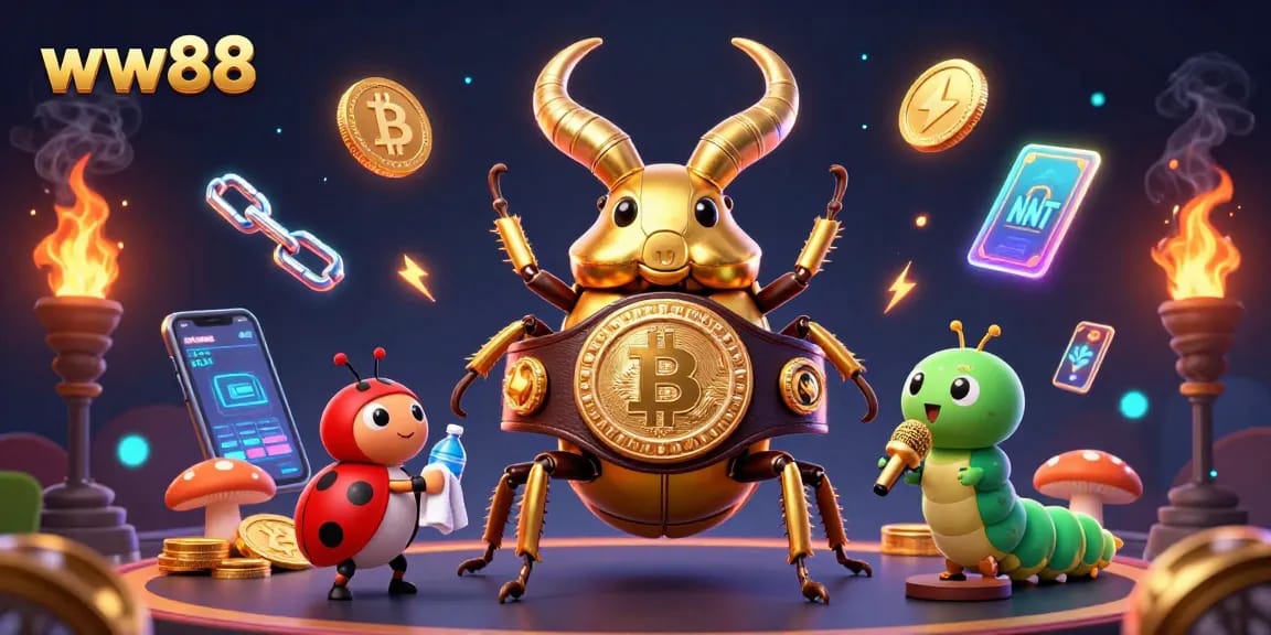 Engage in thrilling betting at ww88 with vibrant casino elements and a unique 3D illustration.