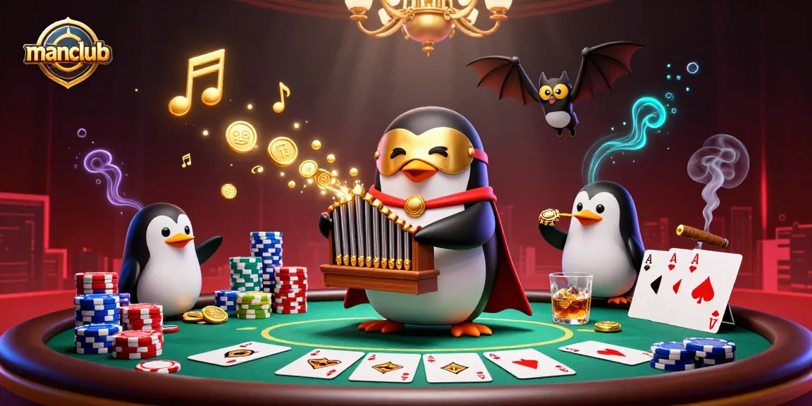 Experience thrilling gameplay at manclub with a vibrant casino scene featuring dynamic characters and rich details.