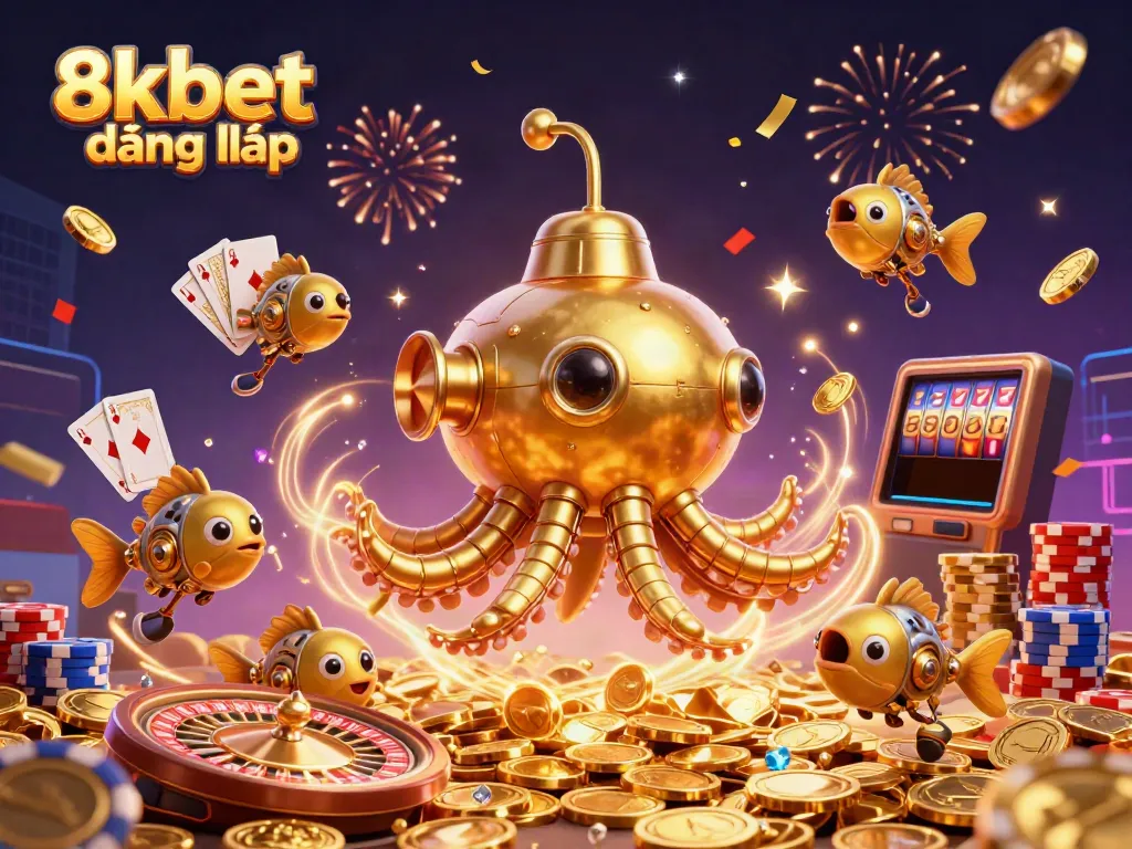 Experience excitement with 8xbet đăng nhập, featuring vibrant casino elements and characters in action.