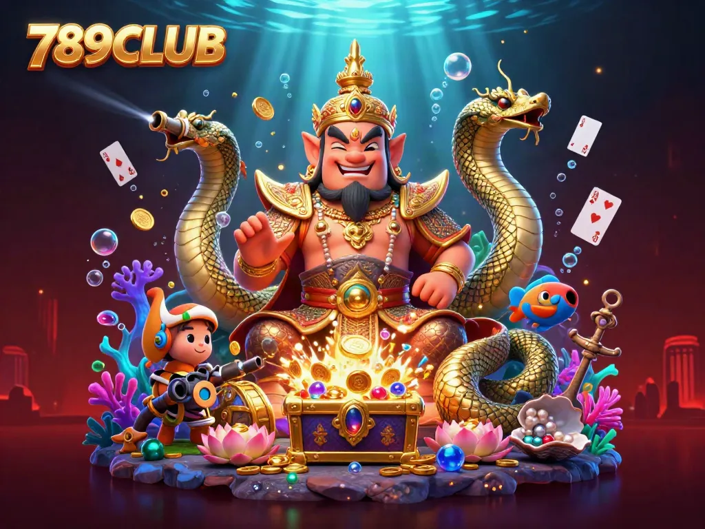 Join the adventure at 789CLUB with a vibrant scene showcasing thrilling casino elements.