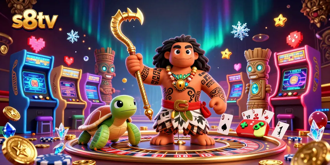 Engage with exciting s8tv live casino action featuring a Maui-style demigod and fun gaming elements.