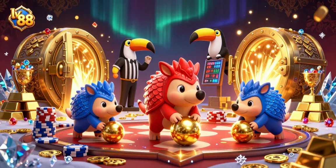 Experience thrilling gaming action with lv 88 as pangolins roll through golden chips and treasure!