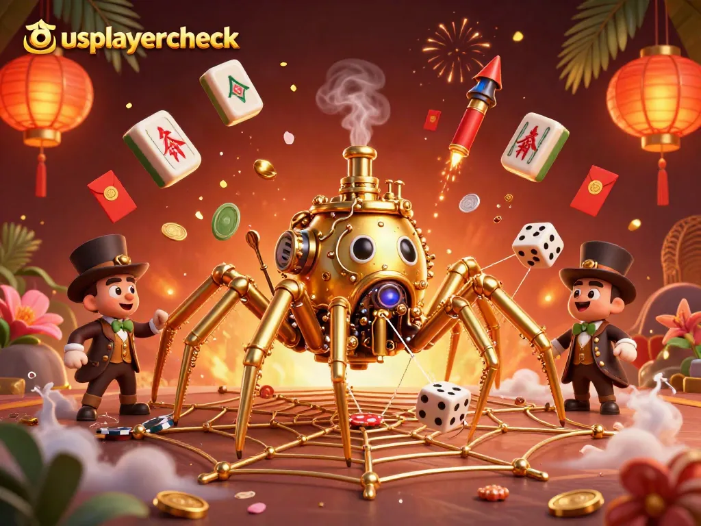 Engage with usplayercheck by playing golden scratch cards in a colorful casino-themed illustration.