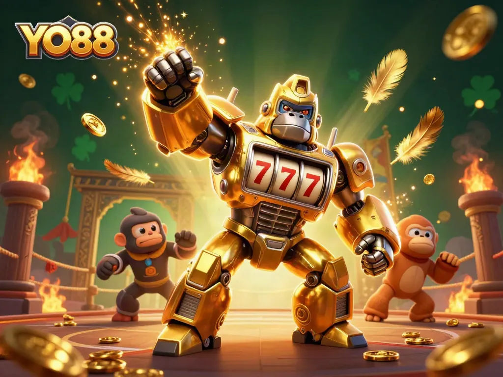 Win big at YO88 with an ultra-detailed 3D casino scene featuring dynamic gaming action.