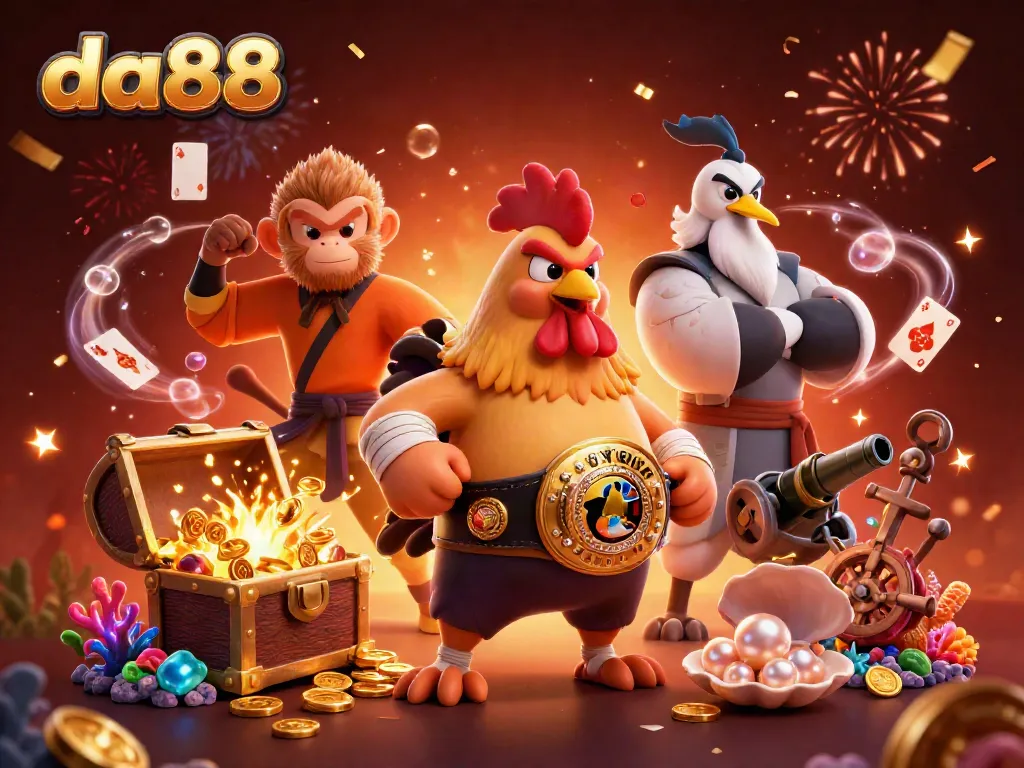 Experience thrilling gameplay at da88, featuring vibrant characters and casino-themed elements.