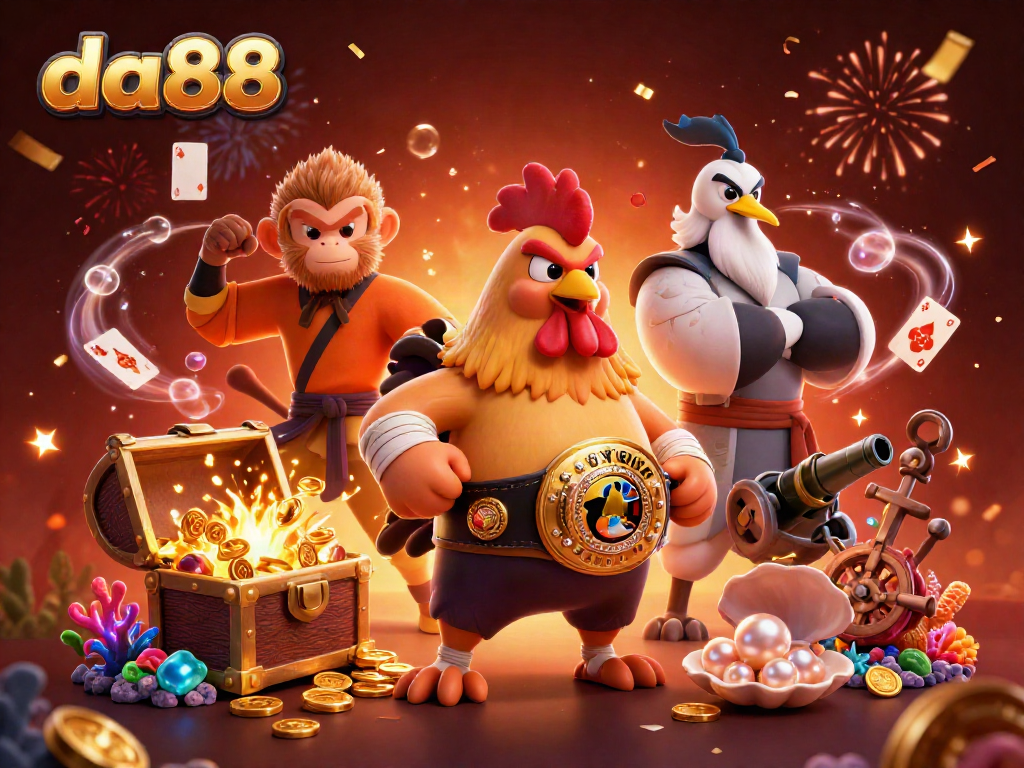 Experience thrilling gameplay at da88, featuring vibrant characters and casino-themed elements.