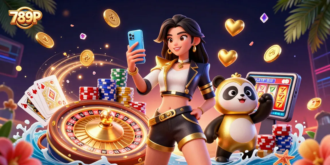Experience the excitement of 789P with a vibrant casino-themed illustration featuring thrilling game elements.