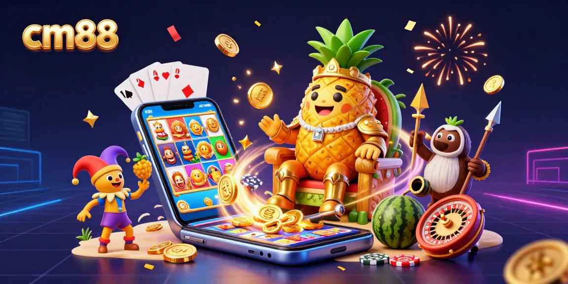 Win exciting rewards with the cm88 casino, featuring vibrant 3D characters and dynamic game elements.