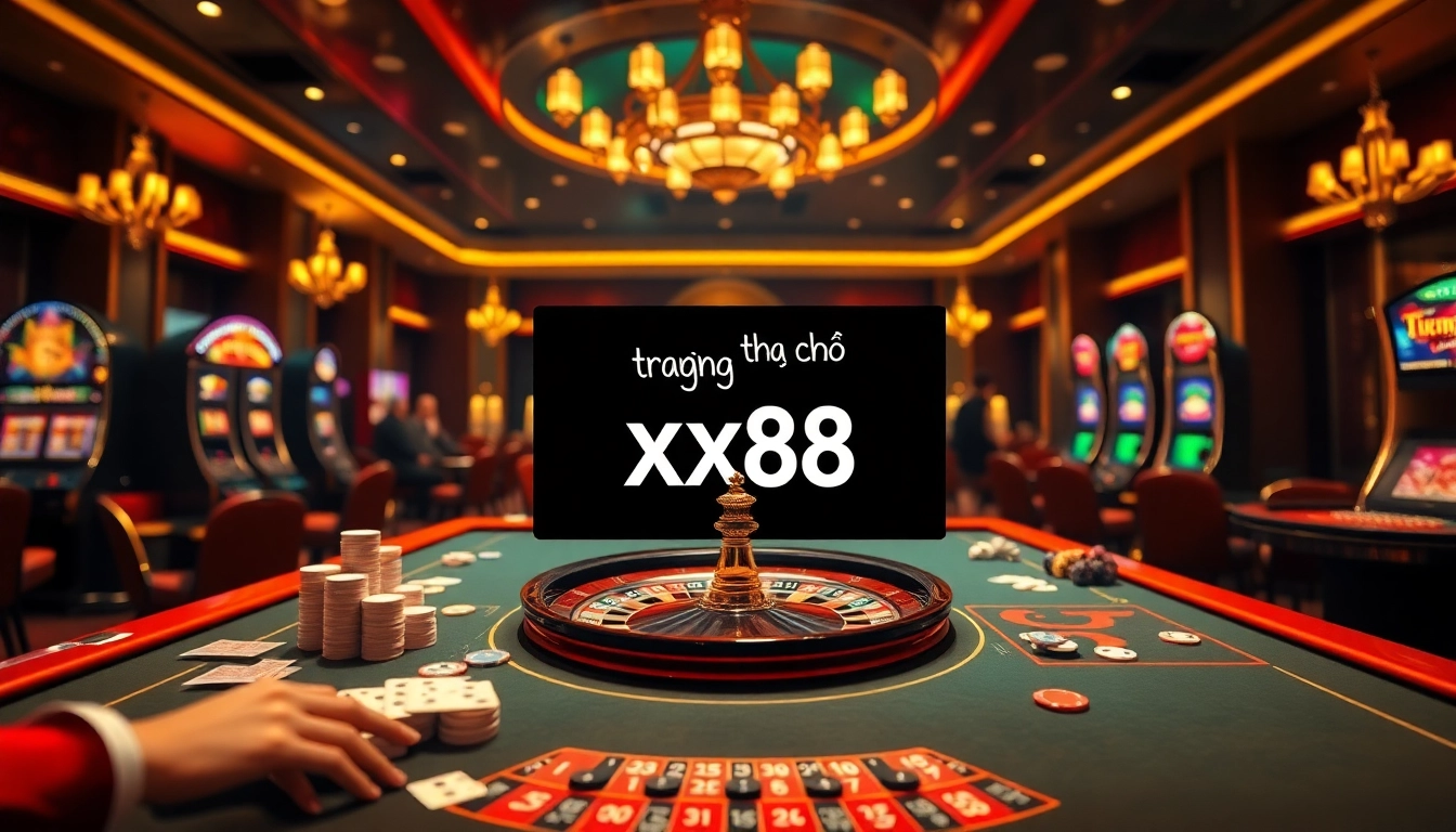 Experience excitement at trang chủ xx88 with high-stakes gaming tables and vibrant casino atmosphere.
