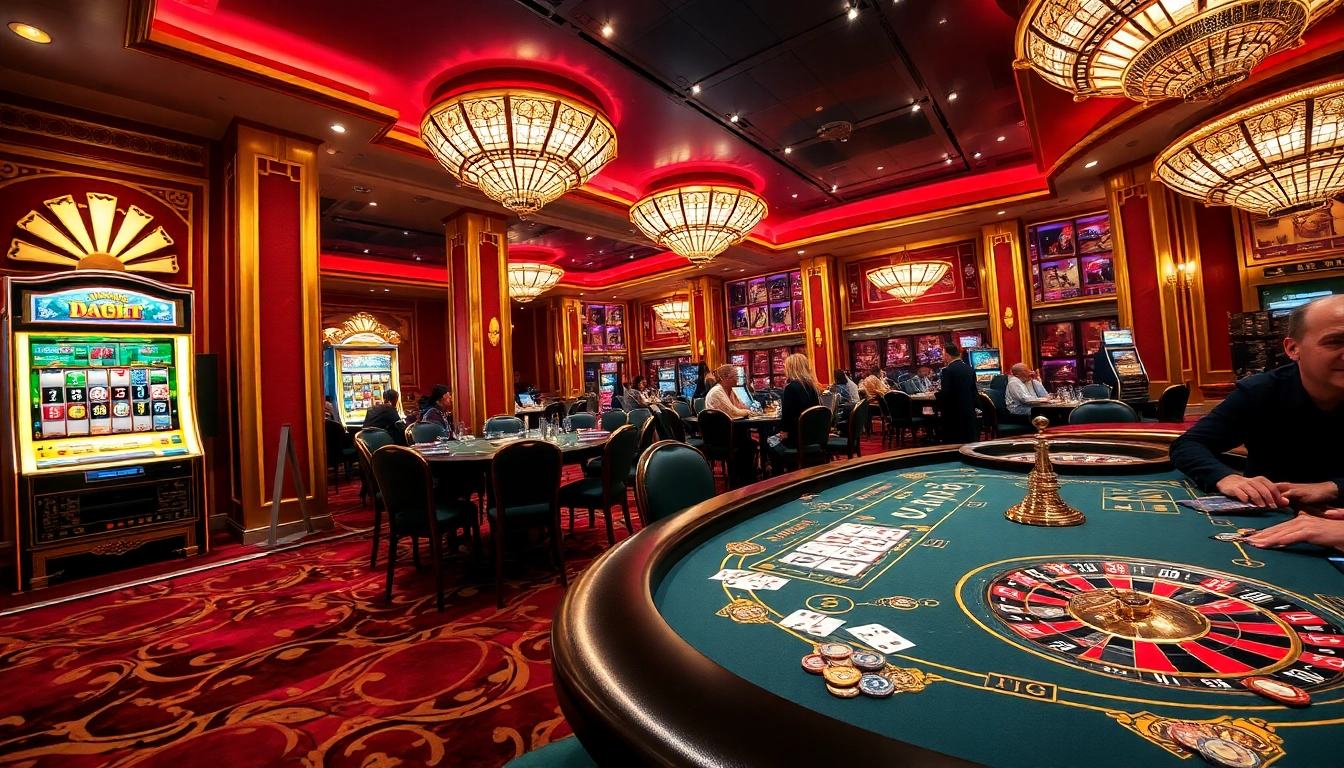 Experience the vibrant luxury of a casino scene at https://gg88.tech/, showcasing exciting gaming action with poker chips and a roulette wheel.